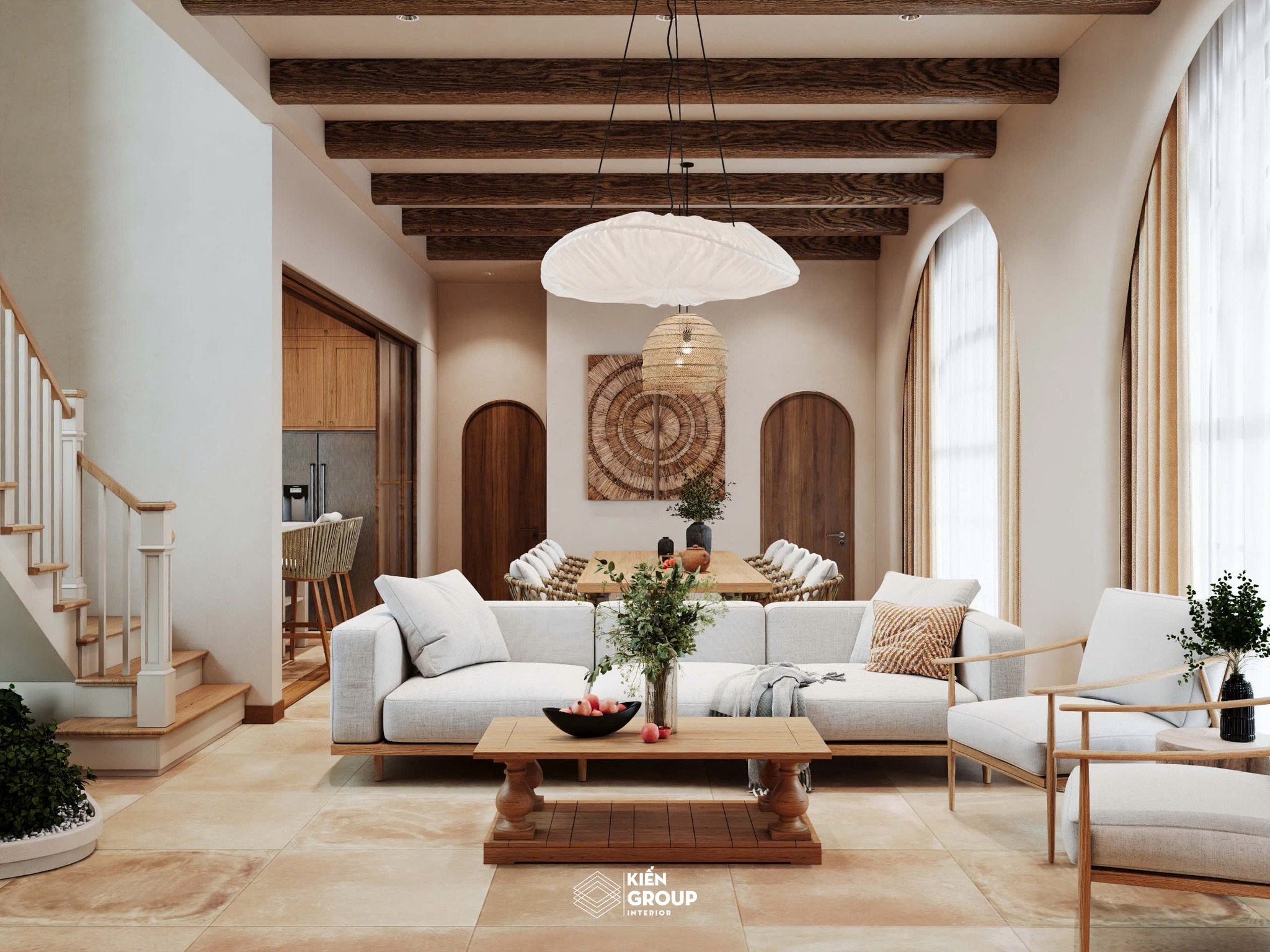 [HN] KIẾN TRÚC & NỘI THẤT BA SAO | KIM BẢNG - 2 Tầng